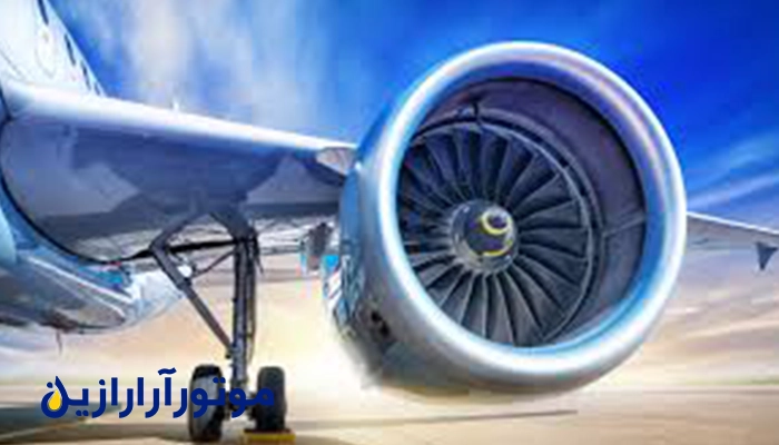نمای موتور هواپیما