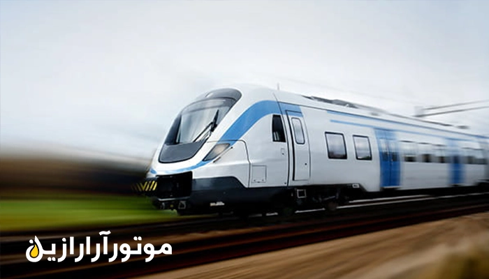 تصویر مترو سریع السیر در حال حرکت