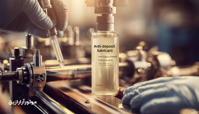 تکنسین در حال روانکاری دقیق ماشین چاپ صنعتی با استفاده از روغن ضد رسوب با فناوری Clean Lubrication