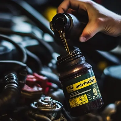 ریختن مکمل ضدسایش (Anti-Friction) داخل موتور خودرو برای افزایش طول عمر موتور و کاهش اصطکاک