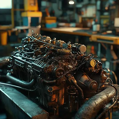 موتور خودرو صنعتی با نشتی روغن و آلودگی زیاد؛ نیاز به تعویض فوری روغن موتور