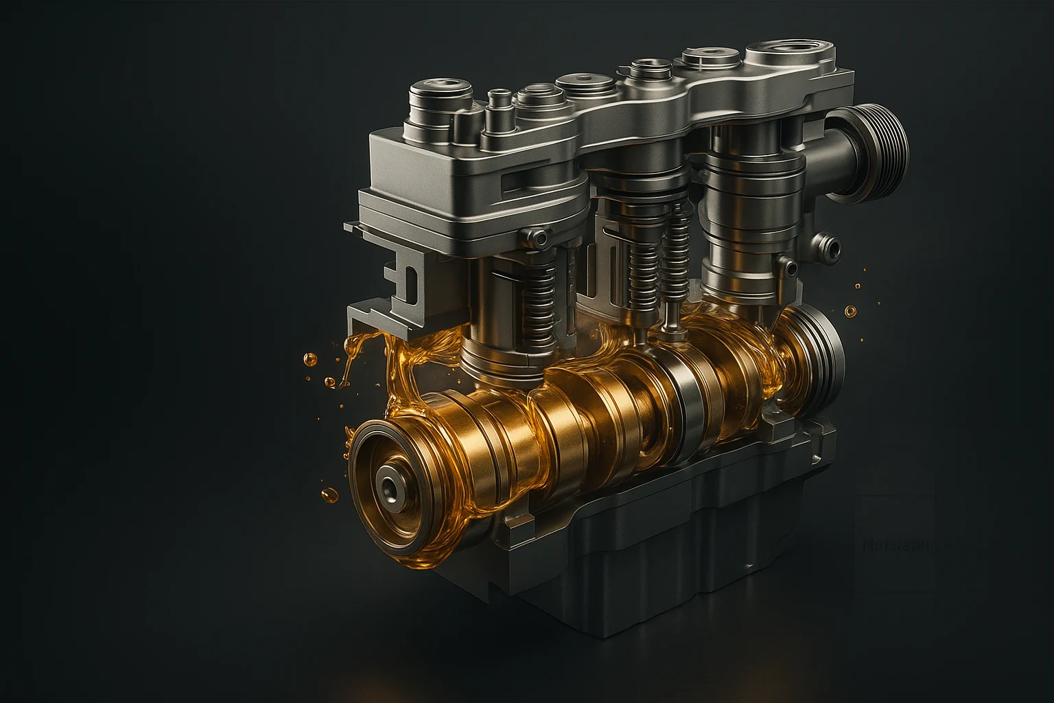 جریان روغن موتور روی میل‌سوپاپ و قطعات داخلی؛ بهترین انتخاب 10W-40 و 15W-40 برای گرمای بندرعباس، کاهش سایش و بهبود کارایی موتور | خرید روغن موتور در بندر عباس