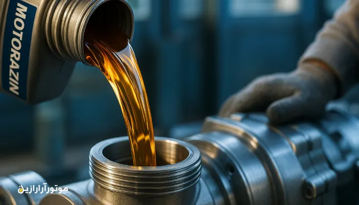 پخش عمده روغن صنعتی در زرقان با توربین اویل طلایی موتورازین در سیستم کمپرسور پالایشگاه شیراز
