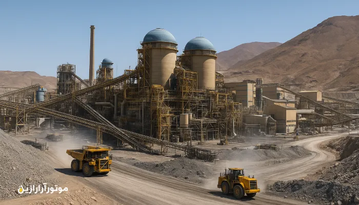 «نمایی از مجتمع مس سرچشمه و کاربرد روغن صنعتی رفسنجان در تجهیزات معدنی»