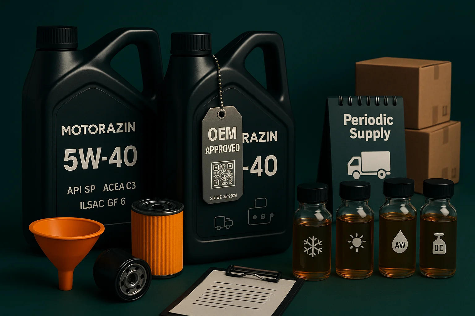 پکیج تأمین دوره‌ای روغن موتور در اصفهان با تأییدیه OEM، فیلتر اصلی و نمونه‌برداری دوره‌ای؛ مناسب تعمیرگاه‌ها و ناوگان