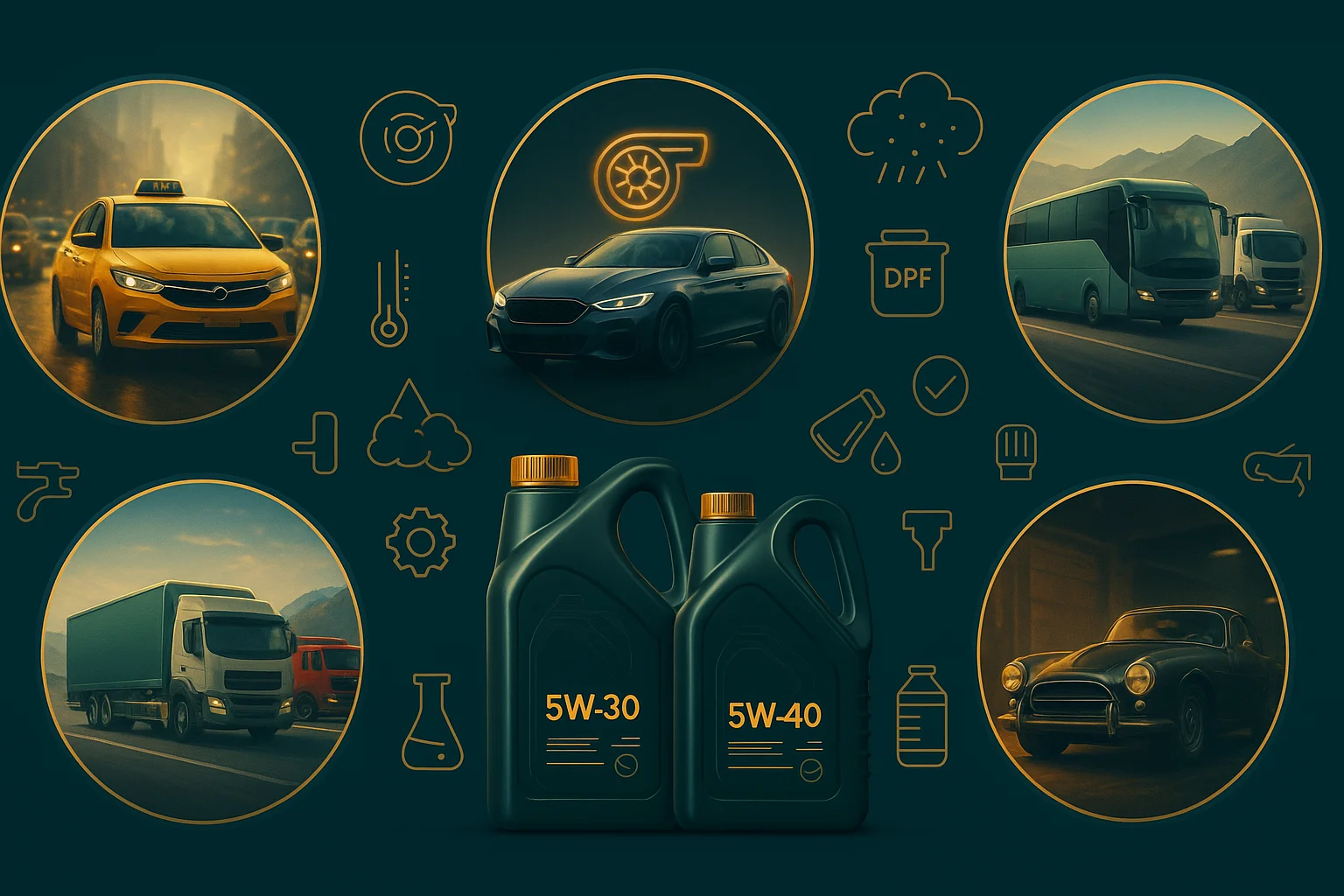 راهنمای انتخاب روغن موتور در اصفهان برای تاکسی، خودروهای توربوشارژ و ناوگان؛ پیشنهاد 5W-30 و 5W-40 سازگار با DPF و اقلیم متغیر