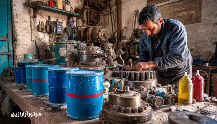 روغن دنده EP برای کارگاه‌های شیب‌دار اندیکا – بشکه کبالت موتورازین