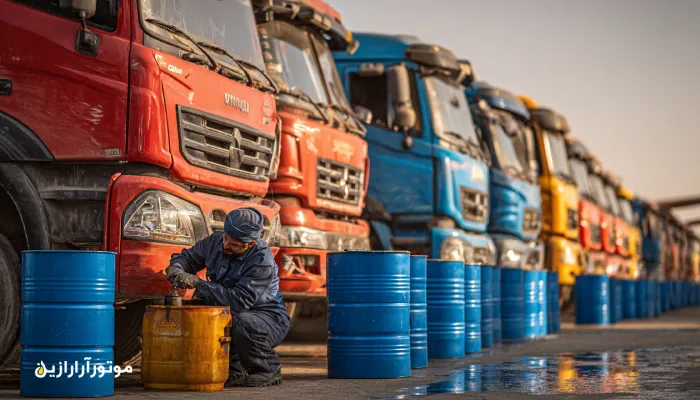 خرید روغن موتور اهواز با قیمت همکاری ویژه ناوگان دیزلی