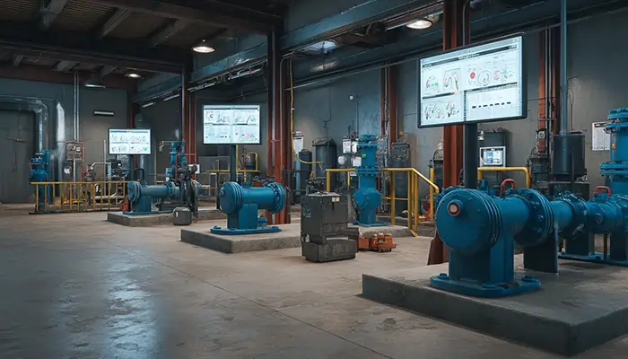 پمپ‌های آبی و روغن‌کاری صنعتی در سالن تست تجهیزات | روغن پمپ صنعتی اراک