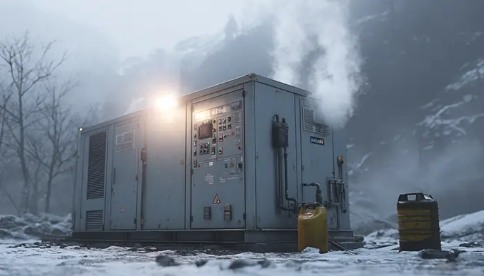 ژنراتور برق در شرایط سرد و مه‌آلود کوهستان | روغن ژنراتور صنعتی اراک