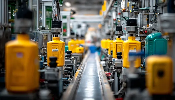 خط اتوماتیک پر کردن بطری روغن صنعتی و موتور | تولید روغن صنعتی در کرمان