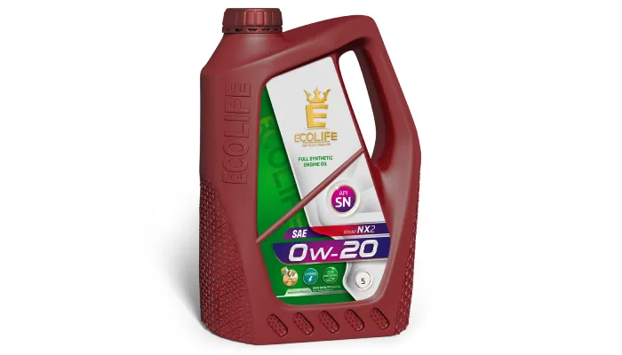 روغن موتور اکولایف 0W20 SN پنج‌لیتری کم‌ویسکوز برای خودروهای نسل جدید