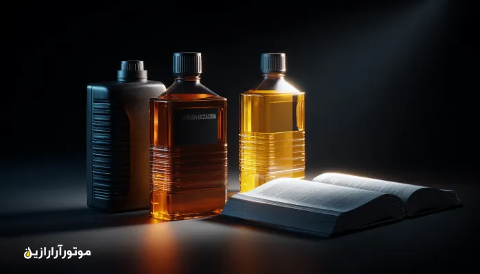 مقایسه روغن موتور کارکرده و روغن سنتتیک نو برای نشان دادن اهمیت انتخاب استاندارد درست. انتخاب روغن موتور