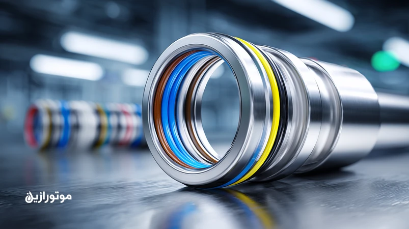 کلوزآپ اورینگهای NBR، EPDM، FKM و FFKM در اتصال استیل خطوط غذایی با اشاره به سازگاری با روغنهای غذایی H1 و 3H و پایههای PAO، PAG و PFPE