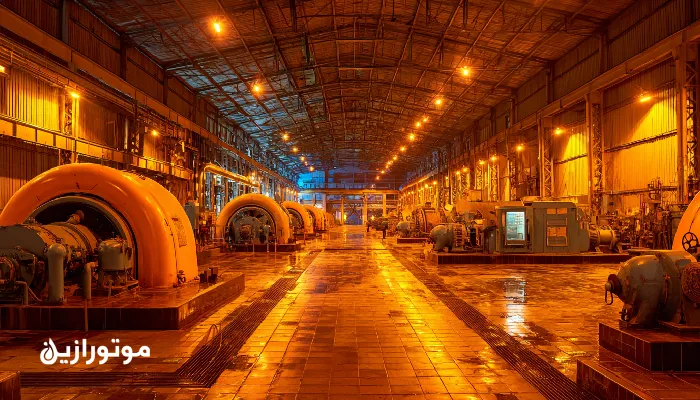 ژنراتور صنعتی قم در حال کار با روغن صنعتی ضدسایش