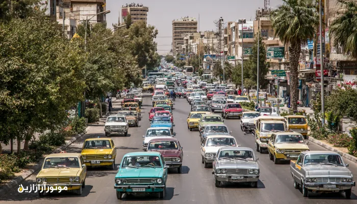 ترافیک شهری اهواز و حمیدیه با خودروهایی که از روغن موتور حمیدیه استفاده میکنند