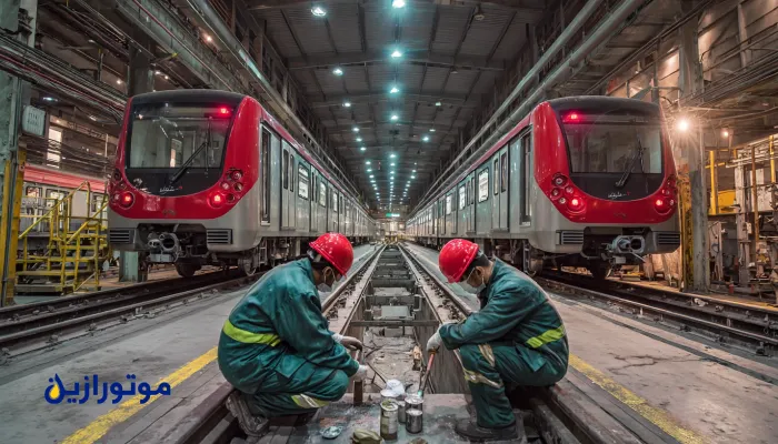 روانکاری محور و چرخ در متروی تهران برای کاهش نویز و سایش