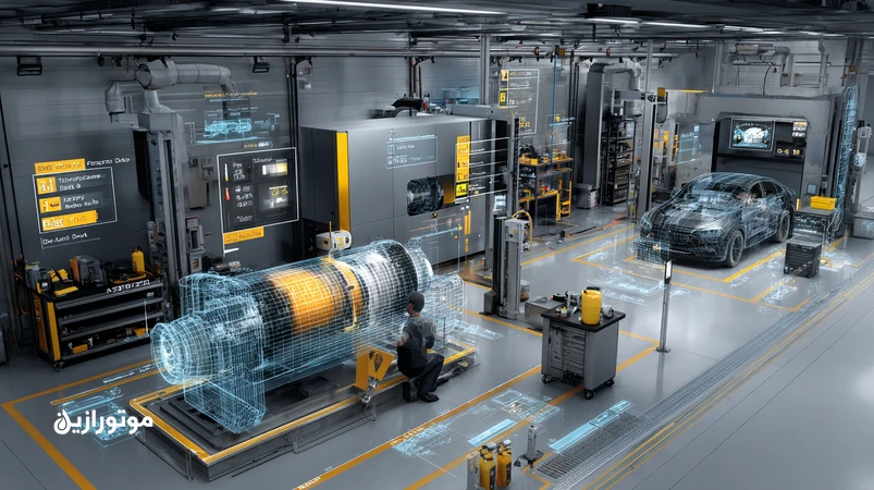 کمپرسور اسکرو در سالن بدنهسازی با نمایش مسیر روغن، نمونهبرداری و نمودارهای Particle Count، ویسکوزیته و اسیدیته برای برنامهریزی فواصل سرویس