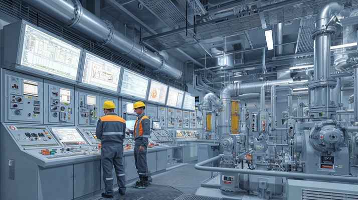 SLA نگهداری صنعتی در سال ۱۴۰۴ با نمایش KPIها مانند MTTR، MTBF و سطح تمیزی روغن ISO 4406 در داشبورد CMMS و تکنسین در حال نمونهگیری روغن