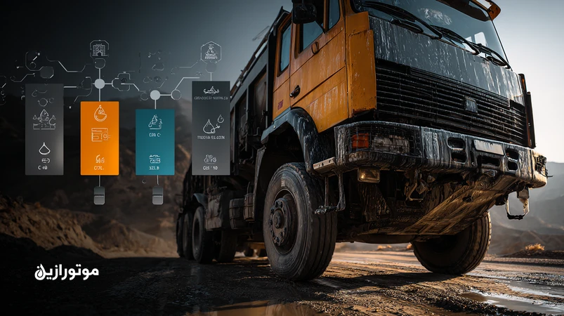 کامیونهای دیزلی ایران در اقلیم گرم با مقایسه روغن CK-4 و CI-4؛ تاکید بر مدیریت اکسیداسیون، SAPS، TBN و سازگاری با DPF/EGR برای کاهش TCO. موتورازین