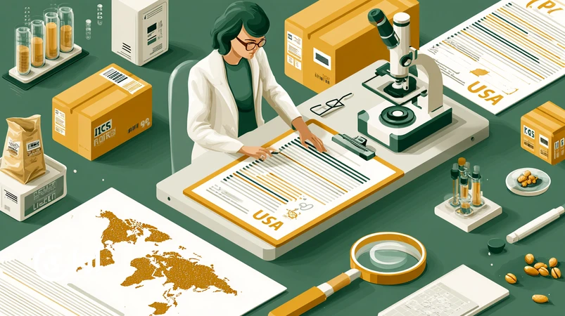 چک‌لیست انطباق با استانداردهای EU و FDA برای صادرات مواد غذایی ایران همراه با نتایج آزمون MRL و افلاتوکسین، بسته‌بندی صادراتی و اسناد نظارتی._اوان تجارت