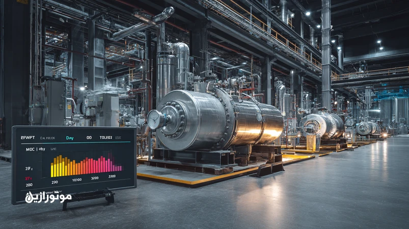 نمایی از پایش روغن توربین در نیروگاه با نمایش شاخص‌های MPC، طیف FTIR و آزمون RPVOT برای تشخیص لاک و اکسیداسیون؛ راهنمای کاربردی موتورازین برای تیم‌های تعمیرات.
