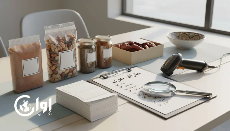 بازرسی برچسب‌گذاری عربی روی بسته‌بندی مواد غذایی صادراتی برای بازار GCC با تمرکز بر اطلاعات اجباری و ردیابی
