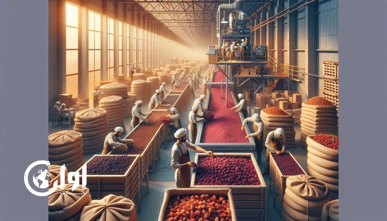 زنجیره ارزش زرشک و عناب بیرجند از برداشت تا بسته‌بندی صادراتی در انبار مدرن_اوان تجارت