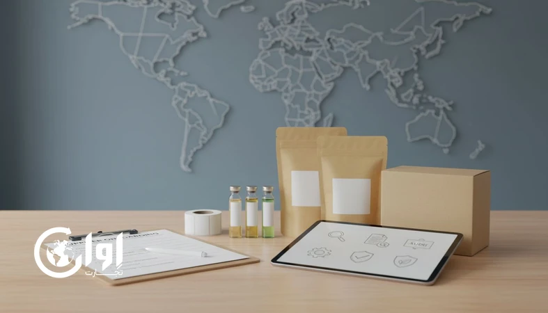 فرم ثبت‌نام تأمین‌کننده و کنترل کیفیت صادرات مواد غذایی با تاکید بر ممیزی، ردیابی و مشخصات بسته‌بندی