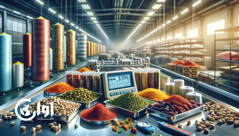 کنترل aw و رطوبت محصولات خشک صادراتی در کنار بسته‌بندی Barrier برای افزایش ماندگاری در اقلیم خشک ایران