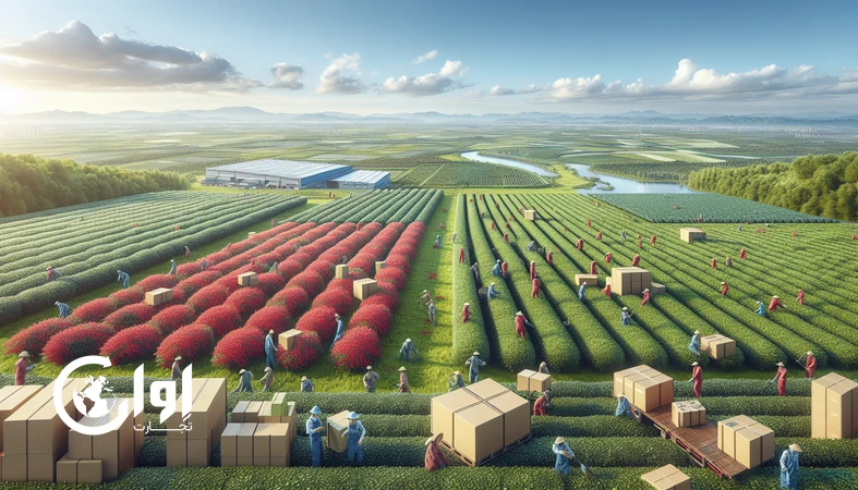 چای سبز خواف و زرشک قاینات در مزارع شرق ایران با بسته‌بندی صادراتی به عنوان محصولات ویژه صادراتی