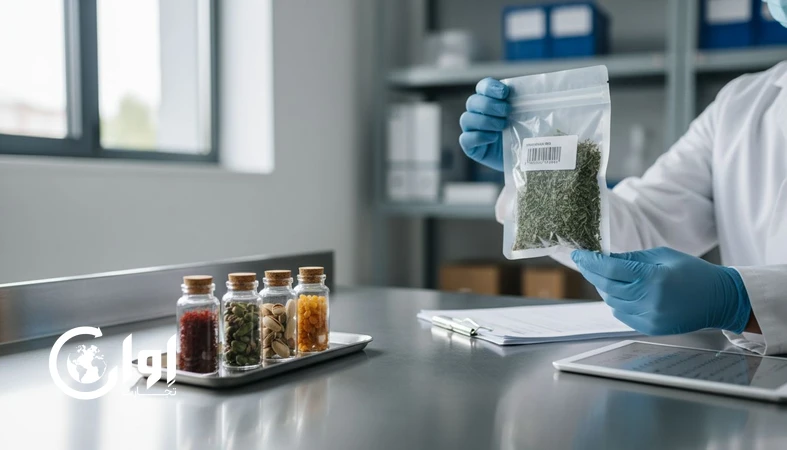 مسیر ارزیابی و کنترل کیفیت بعد از دریافت نمونه در اوان تجارت؛ بازرسی بسته، مستندسازی و نمونه‌های صادراتی مانند زعفران و پسته