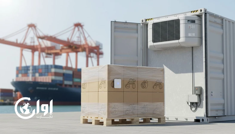 تصویر مفهومی از آینده صادرات غذا با تمرکز بر لجستیک سردزنجیره و ردیابی‌پذیری (Traceability) در استانداردهای جهانی_اوان تجارت