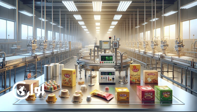نمایی واقع‌گرایانه از گز و قطاب در محیط کنترل کیفیت و بسته‌بندی صادراتی با تأکید بر استاندارد، ردیابی و ماندگاری_اوان تجارت
