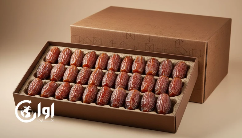 بسته‌بندی کادویی و پریمیوم خرمای پیارم هرمزگان برای خرید عمده و صادرات خرما_اوان تجارت