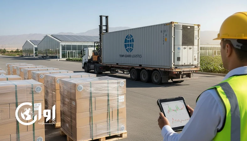 IoT و Traceability در لجستیک مواد غذایی؛ ردیابی لحظه‌ای محموله صادراتی از مزرعه تا مقصد با سنسورهای دما و GPS_اوان تجارت