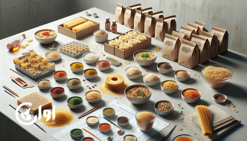 محصولات فودتک مبتنی بر رشته و غلات ایرانی برای ترند غذاهای سریع و سالم در سال ۲۰۲۵ با بسته‌بندی صادراتی_اوان تجارت