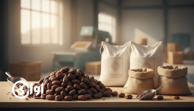 خرمای ربی کرمان به‌صورت فله با بسته‌بندی کیسه و گونی برای صادرات و خرید عمده