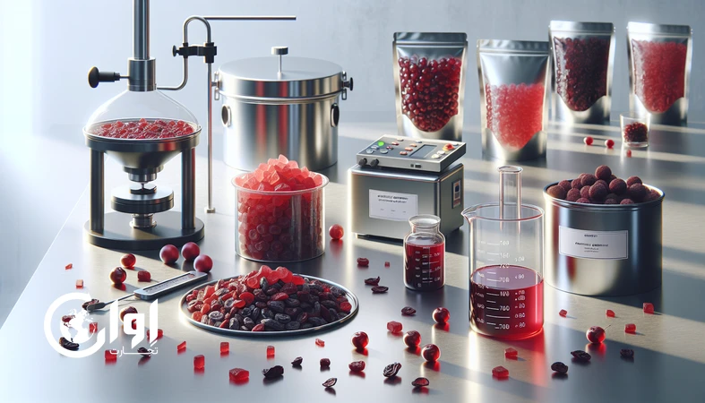 فرآوری زغال‌اخته و آلبالو برای مواد اولیه صادراتی اسنک و نوشیدنی؛ میوه خشک، فریزدرای و کنسانتره با تجهیزات کنترل کیفیت