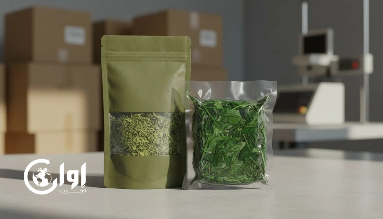بسته بندی شوید خشک در پاکت ایستاده و وکیوم برای خرید عمده و صادرات